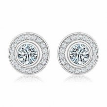 Cartier D'AMOUR Earrings in 18K White Gold with Diamond